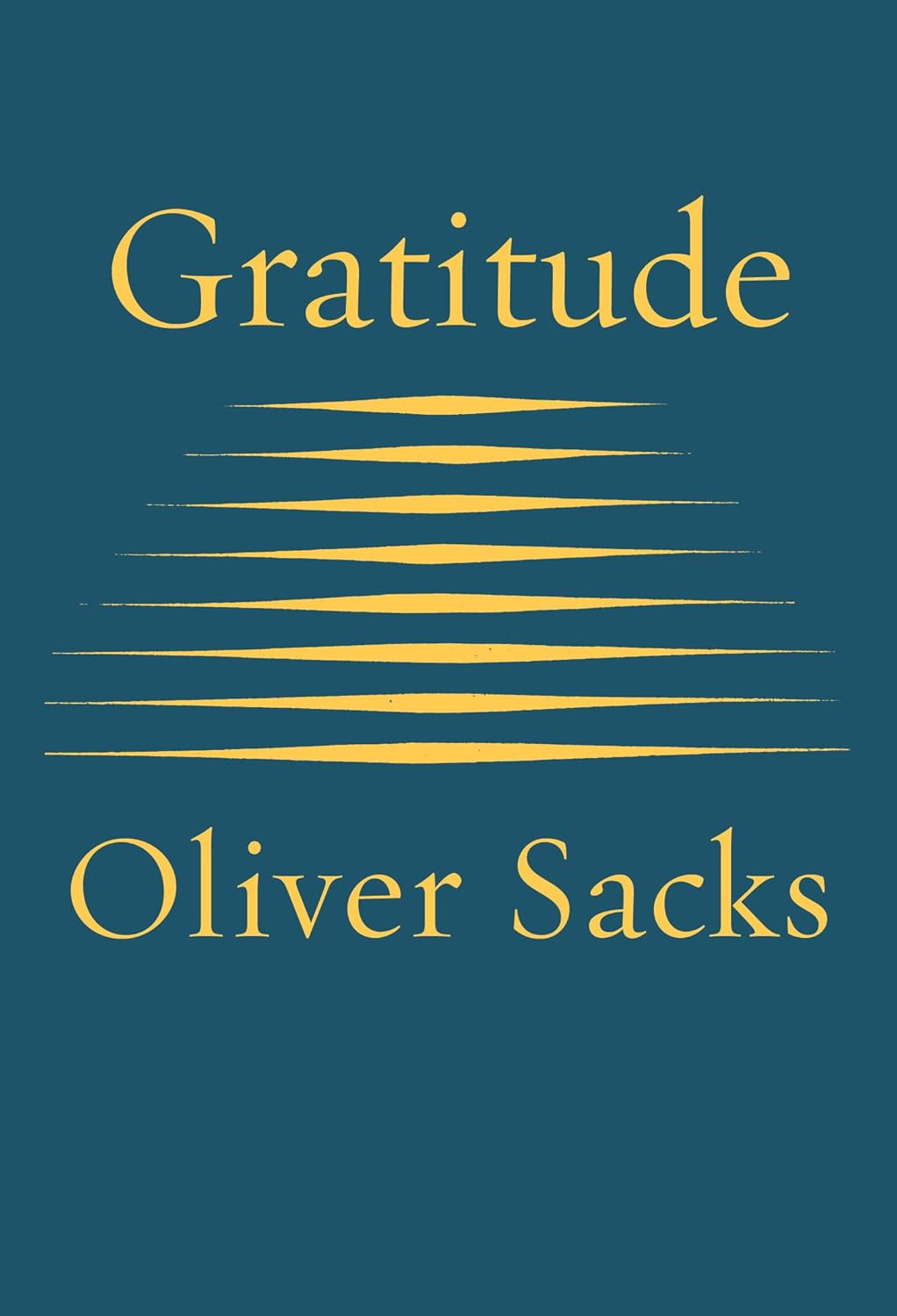 Gratitude Book by Oliver Sacks