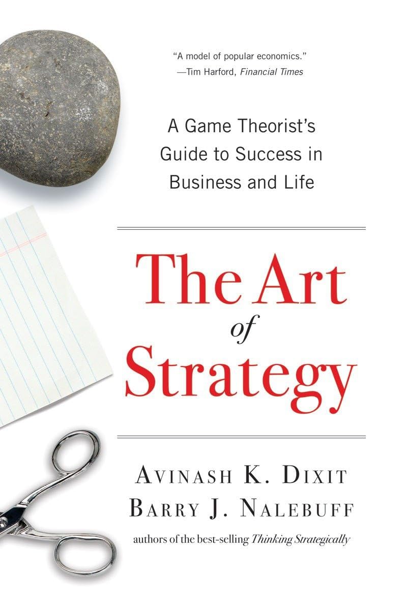 The Art of Strategy: A Game Theorist's Guide to Success in Business & Life Book by Avinash Dixit and Barry Nalebuff