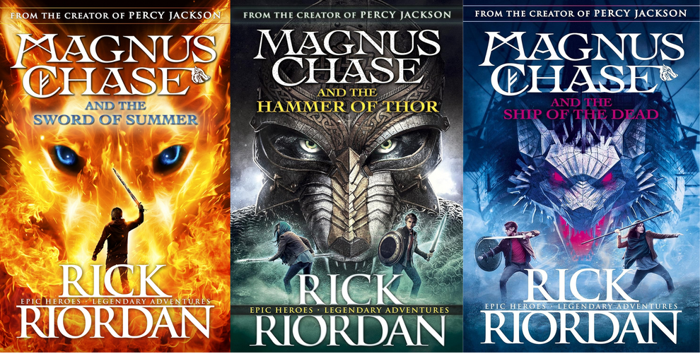 Magnus Chase and the Gods of Asgard Trilogy Series by Rick Riordan ...