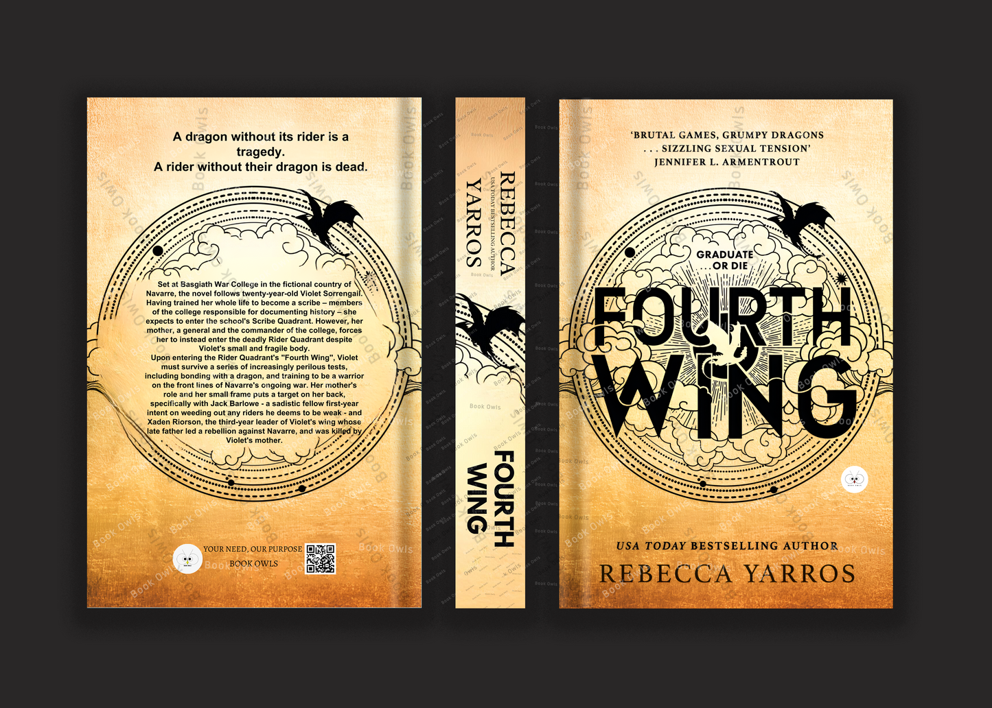 Fourth Wing Book by Rebecca Yarros ( The Empyrean Series )