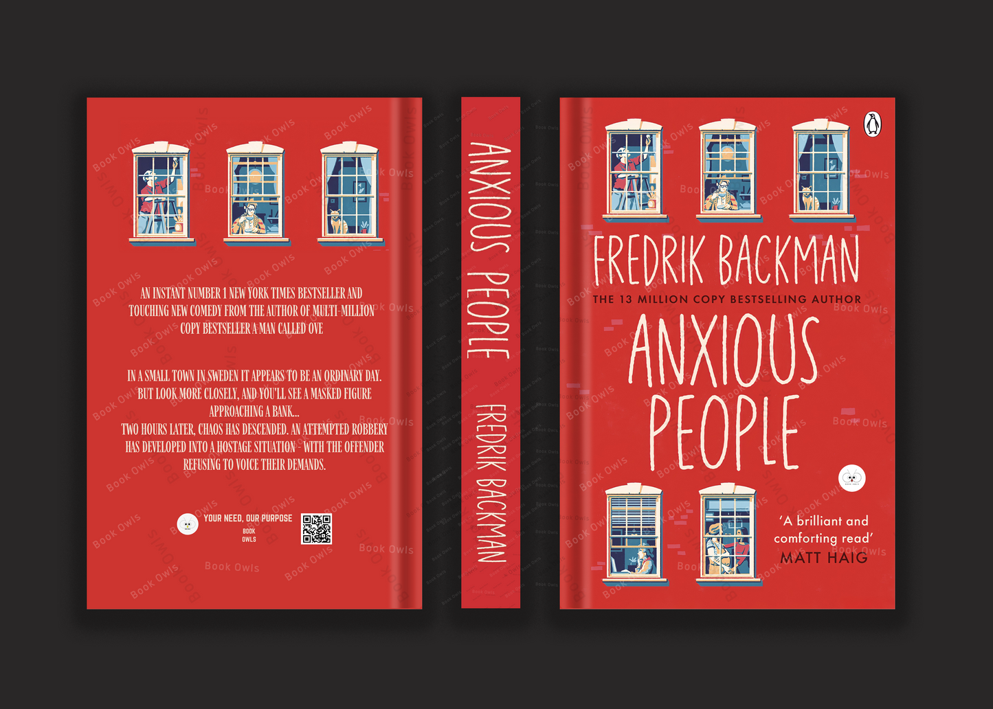 Anxious People Novel by Fredrik Backman