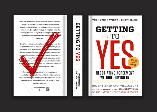 Getting to Yes Book by Roger Fisher and William Ury