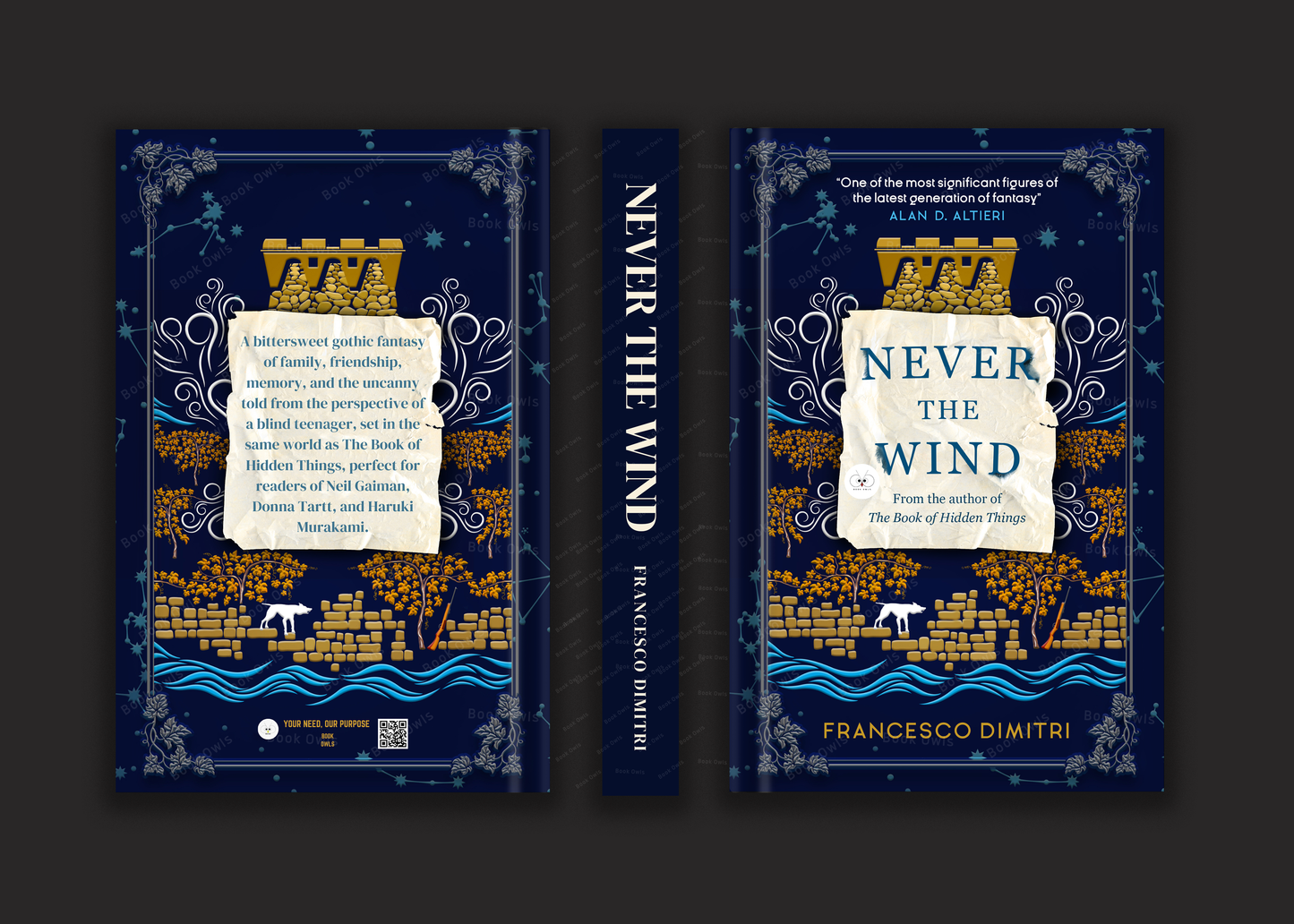 Never the Wind Book by Francesco Dimitri