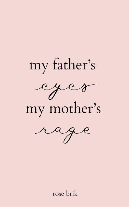 My Father's Eyes, My Mother's Rage by Rose Brik