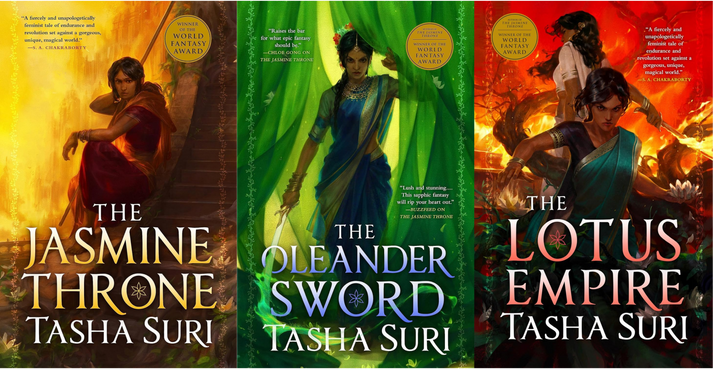 The Burning Kingdoms Trilogy Series by Tasha Suri – Bookowls