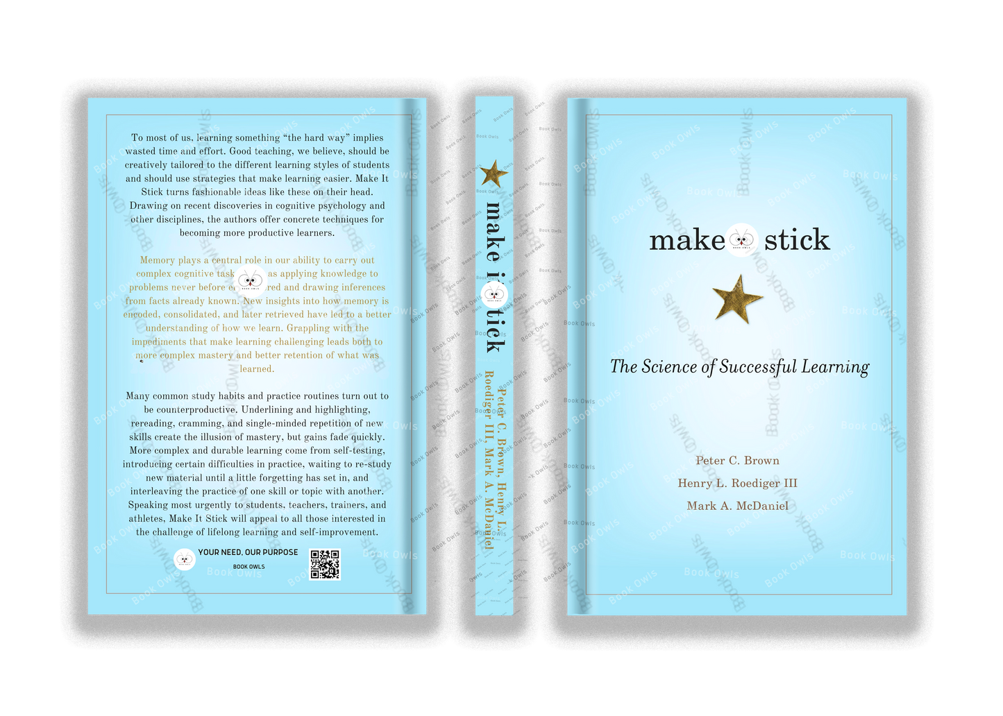 Make it Stick
Book by Henry L. Roediger III, Mark A. McDaniel, and Peter C Brown