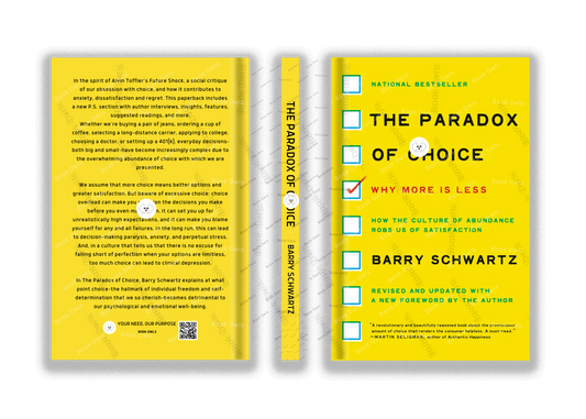 The Paradox of Choice
Book by Barry Schwartz